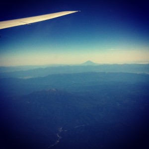 Avion y monte fuji